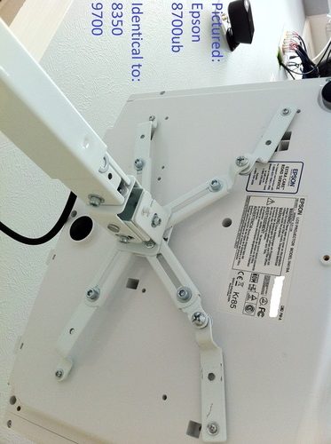 VideoSecu Swivel Tilt Universal Projector Ceiling Mount Bracket Fits Flat and Vaulted Ceiling with 26.7