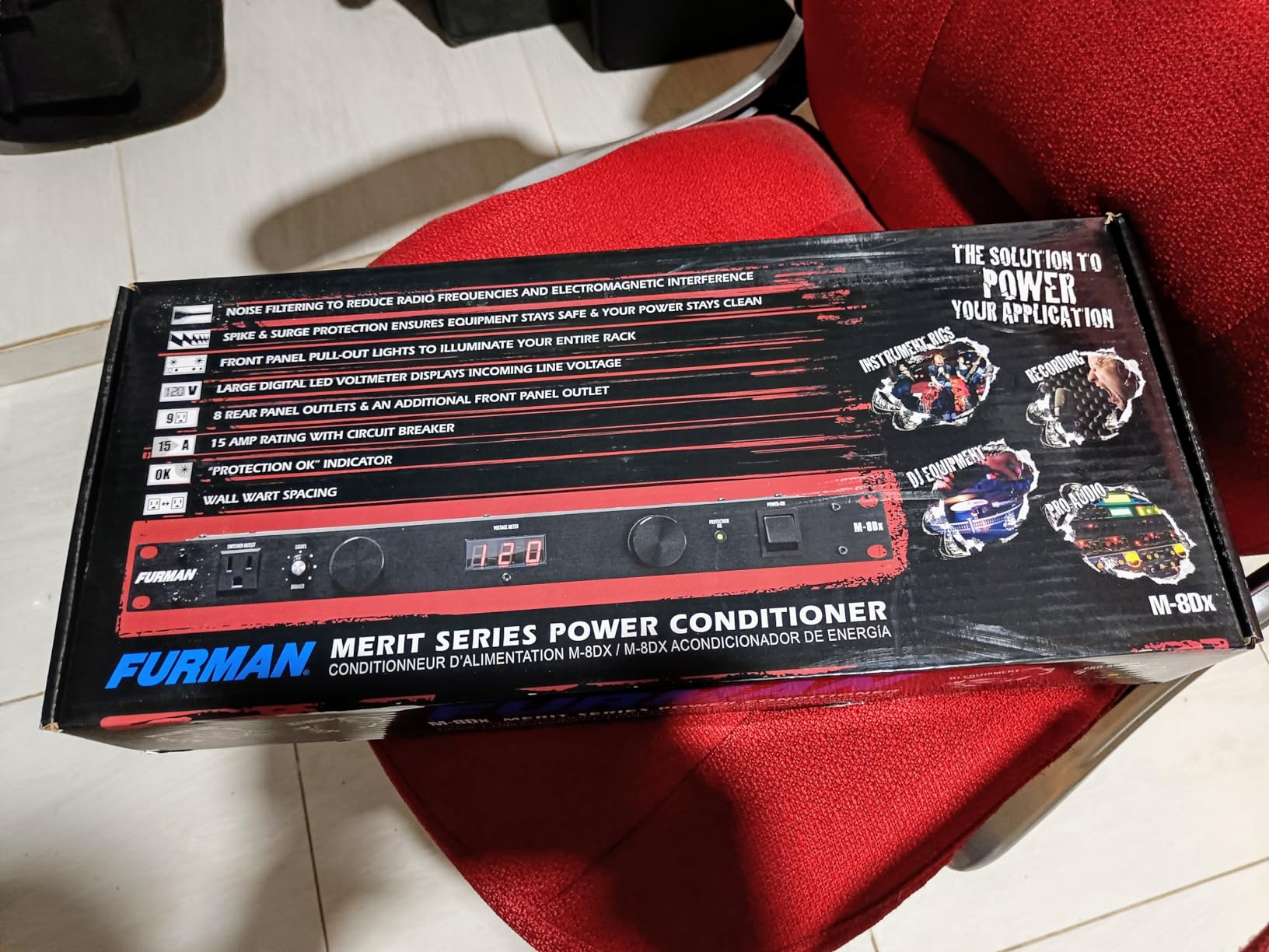 Furman M-8Dx Merit Series 9-Outlet Power Conditioner with Digital Voltmeter customer photo 2