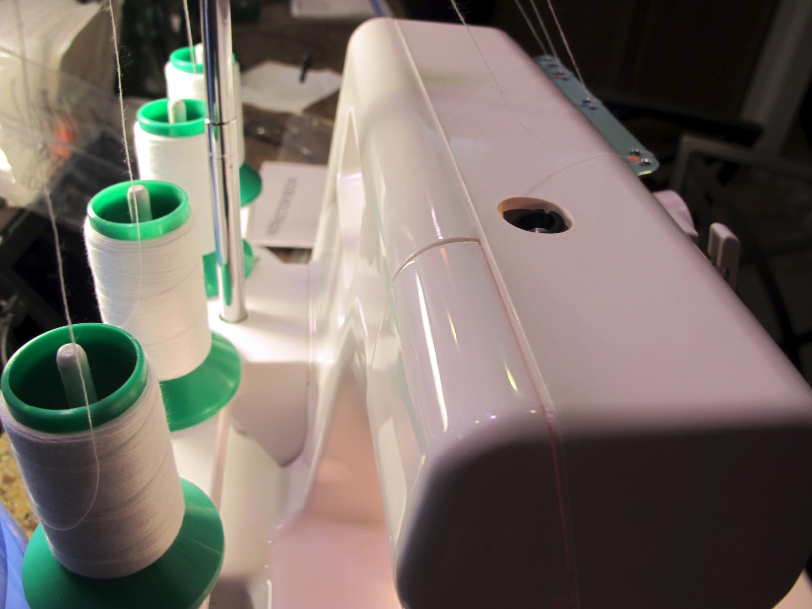 Janome 8002D Overlock Machine - 3/4 Thread Serger Sewing Machine with Differential Feed System, 1300 Stitches Per Minute, Easy Threading customer photo 1