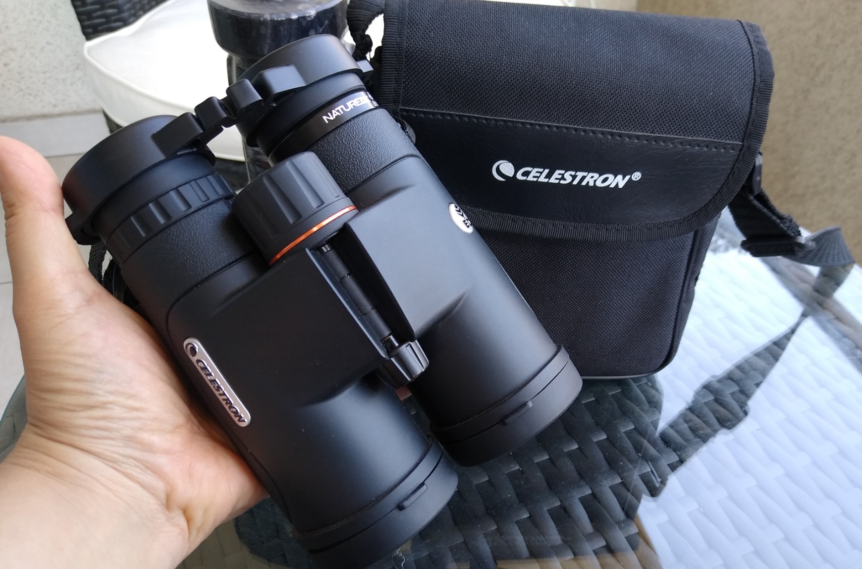 Celestron - Nature DX ED 8x42 Premium Binoculars - Extra-Low Dispersion Objective Lenses - Outdoor and Birding Binocular - Fully Multi-Coated with BaK-4 Prisms - Rubber Armored, Fogproof, Waterproof customer photo 2