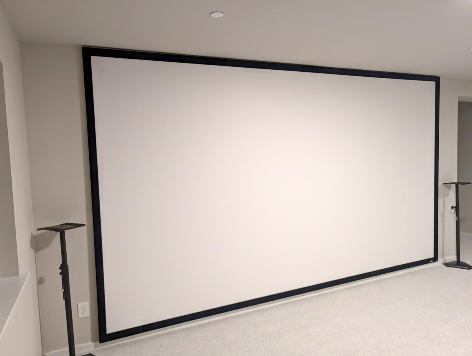 Elite Screens Sable Frame 2, 100-Inch Fixed Frame Projector Screen, 16:9 8K/4K Ultra HD & Active 3D Ready, ISF-Certified Material, Ideal for Home Theater, Office, and Indoor Presentations, ER100WH2 customer photo 1