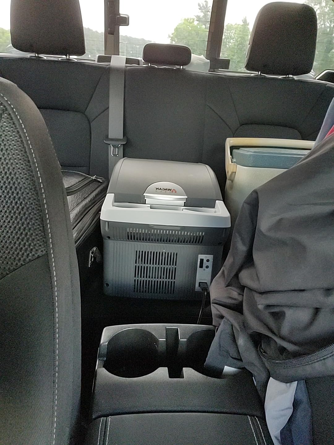 Wagan EL6214 Personal Thermoelectric Cooler/Warmer, 14 Liter Capacity, Portable Electric Car Cooler with 12/24V DC, 12V Small Fridge for Car, RV, and Camping Use, UL Listed customer photo 1