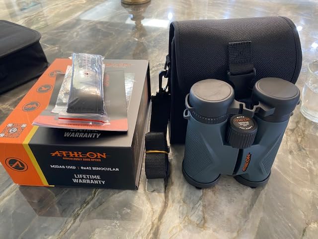Athlon Optics 8x42 Midas UHD Gray Binoculars with ED Glass for Adults and Kids, High-Powered Binoculars for Hunting, Birdwatching, and More | Waterproof and Fogproof customer photo 2