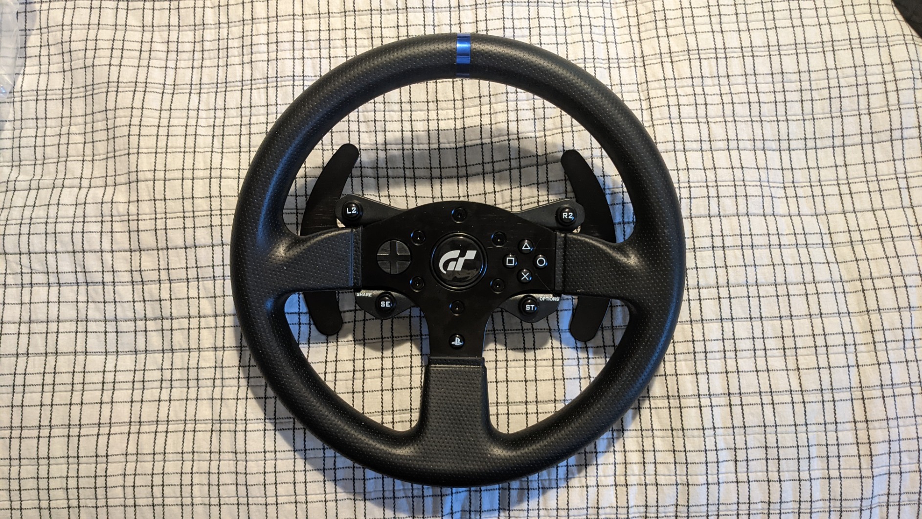 Thrustmaster T300RS GT Force Feedback Racing Wheel & 3 Pedal Set - PS5 & PC | Belt-driven motor, changeable rim, expandable with Thrustmaster shifters, for driving. farming simulators, cockpit ready customer photo 2