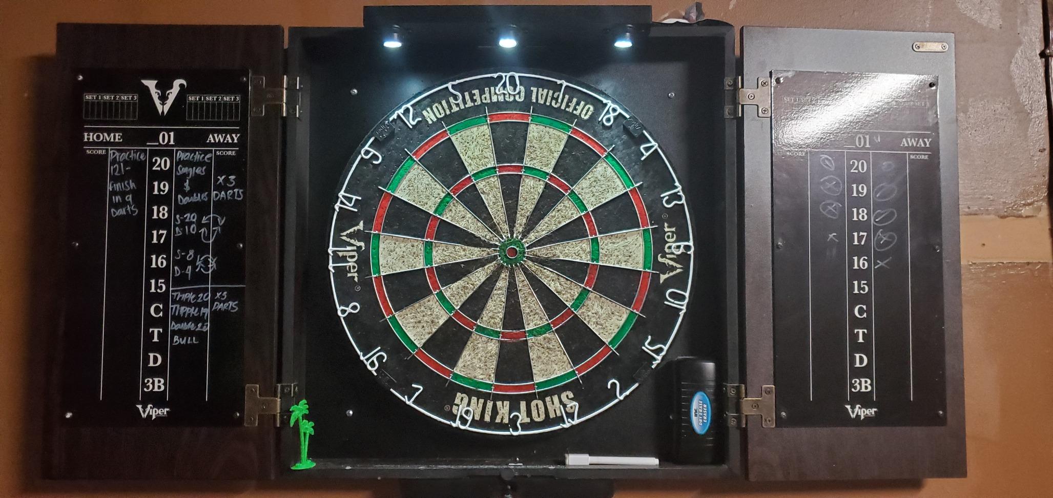 Viper by GLD Products Stadium Cabinet & Shot King Sisal/Bristle Dartboard Play-Ready Bundle customer photo 2