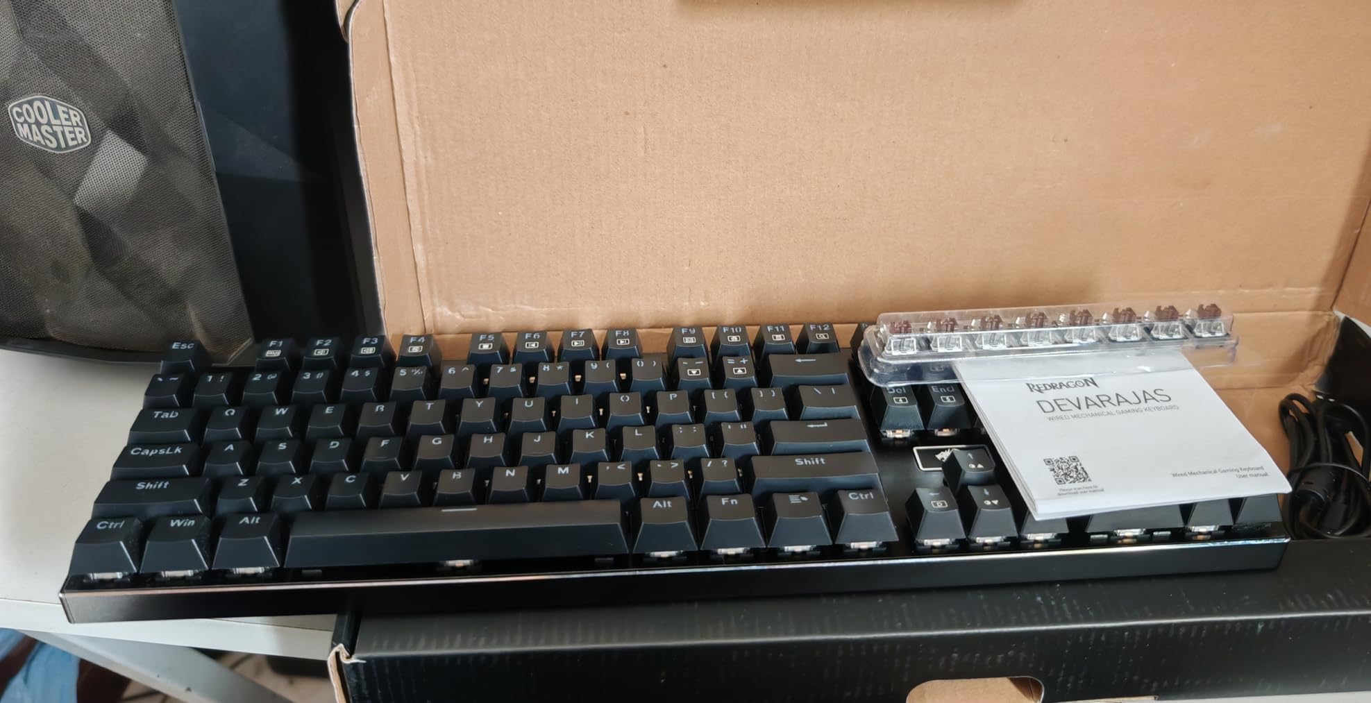 Redragon K556 RGB LED Backlit Wired Mechanical Gaming Keyboard, 104 Keys Hot-Swap Mechanical Keyboard w/Aluminum Base, Upgraded Socket and Noise Absorbing Foams, Soft Tactile Brown Switch customer photo 2