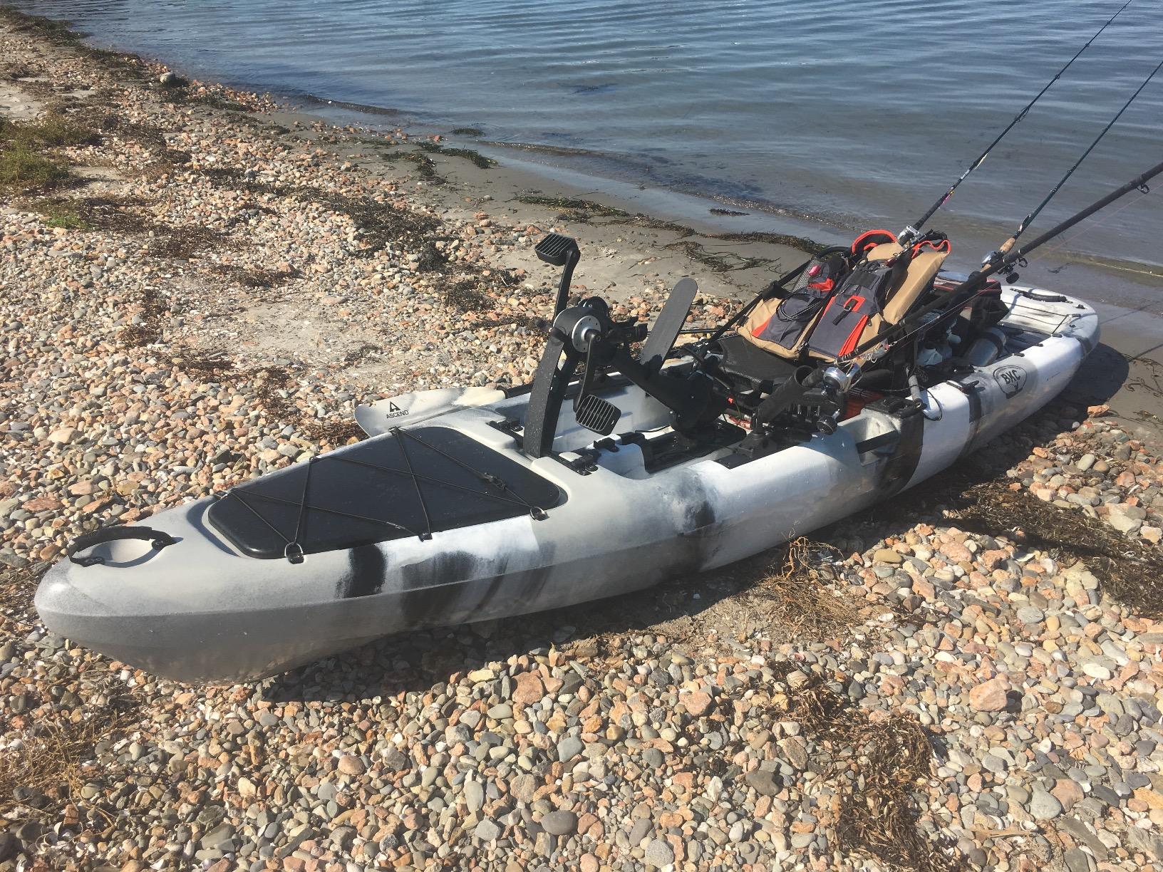 BKC Brooklyn 12.5 Pro Pedal Propeller Drive Fishing Kayak, Propeller Drive | Hands-free propeller drive, rudder steering, 550 lb capacity customer photo 2