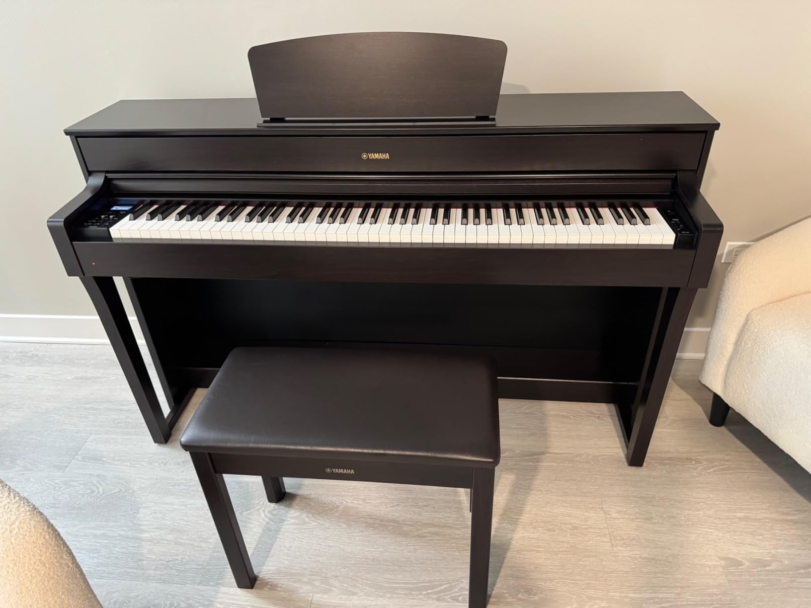 Yamaha YDP184 Console Digital Piano | 88-Key Graded Hammer 3 (GH3) Action | CFX Concert Grand Piano Sound | VRM Resonance | 256-Note Polyphony | Dark Rosewood | Includes Bench customer photo 2