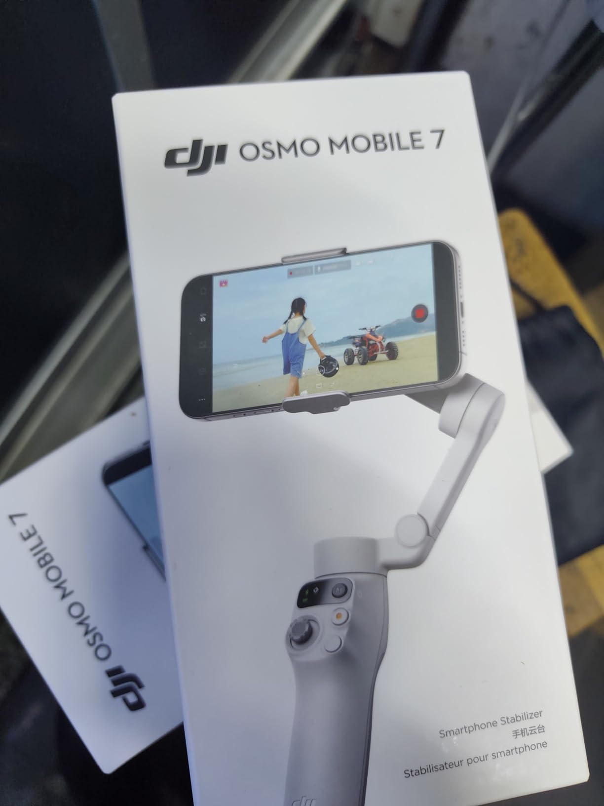 DJI Osmo Mobile 7 Gimbal Stabilizer for iPhone & Android, 3-Axis Gimbal | Built-in Tripod, Ultra-Light, Comfortable Grip, ActiveTrack 7.0, ShotGuides, One-Tap Edit, 10hrs Use, Phone Charging customer photo 1