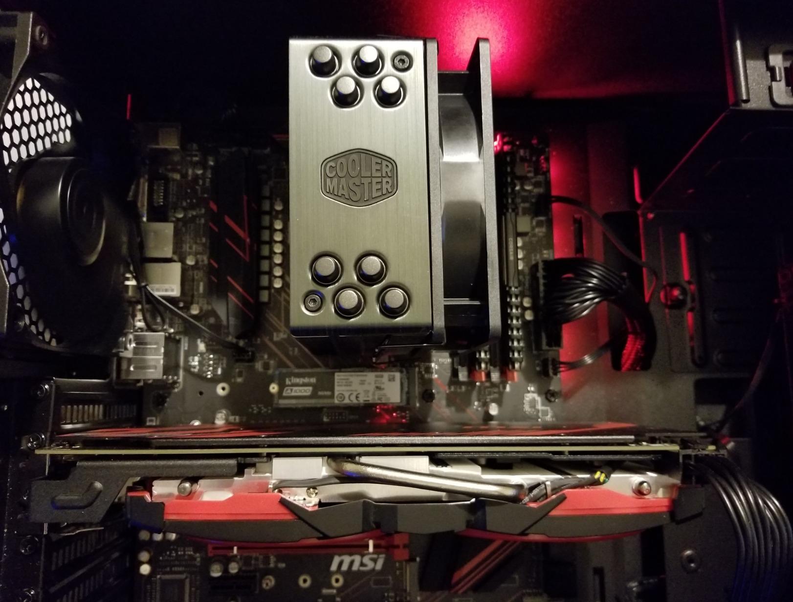 Cooler Master Hyper 212 Black CPU Air Cooler, 4 Heat Pipes, PWM Fan customer photo 2
