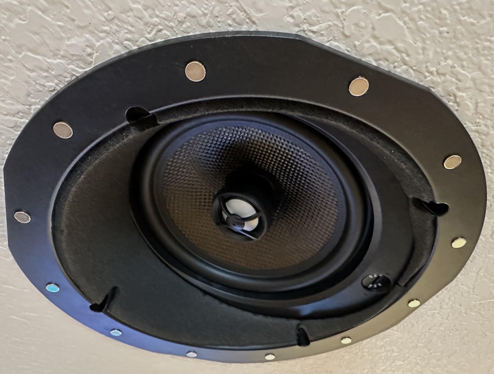 Monoprice 2-Way Carbon Fiber In-Ceiling Speakers - 8-Inch, With 15 Degree Angled Drivers, Pair, Black - Alpha Series customer photo 2