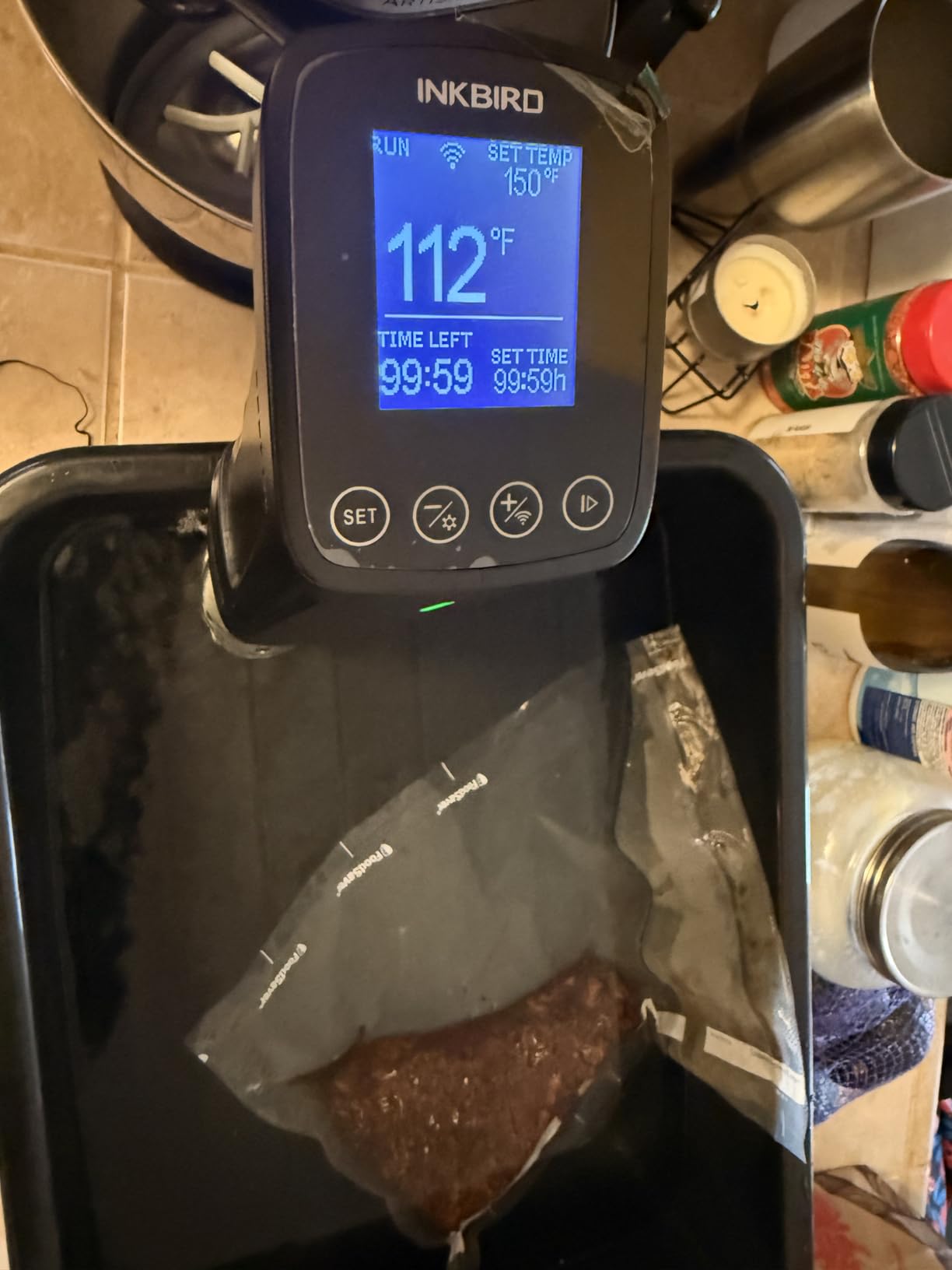 NKBIRD WIFI Sous Vide Cooker ISV-100W, 1000 Watts Fast-Heating W/Free APP,Sous Vide Machine Immersion Circulator w/ 14 Free Preset Recipes, Thermal Immersion w/Smart Timer, Calibration Function customer photo 2
