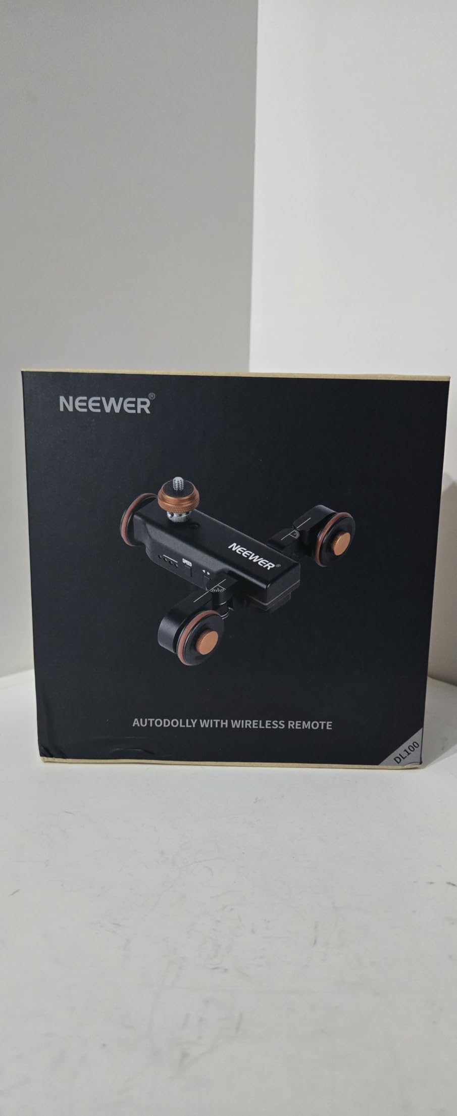 Neewer 3 Wheels Wireless Video Camera Dolly, 3 Speed Motorized Electric Track Rail Slider Dolly Car with Remote Control, Compatible with DSLR Camera Camcorder GoPro iPhone and Android Smartphone customer photo 1