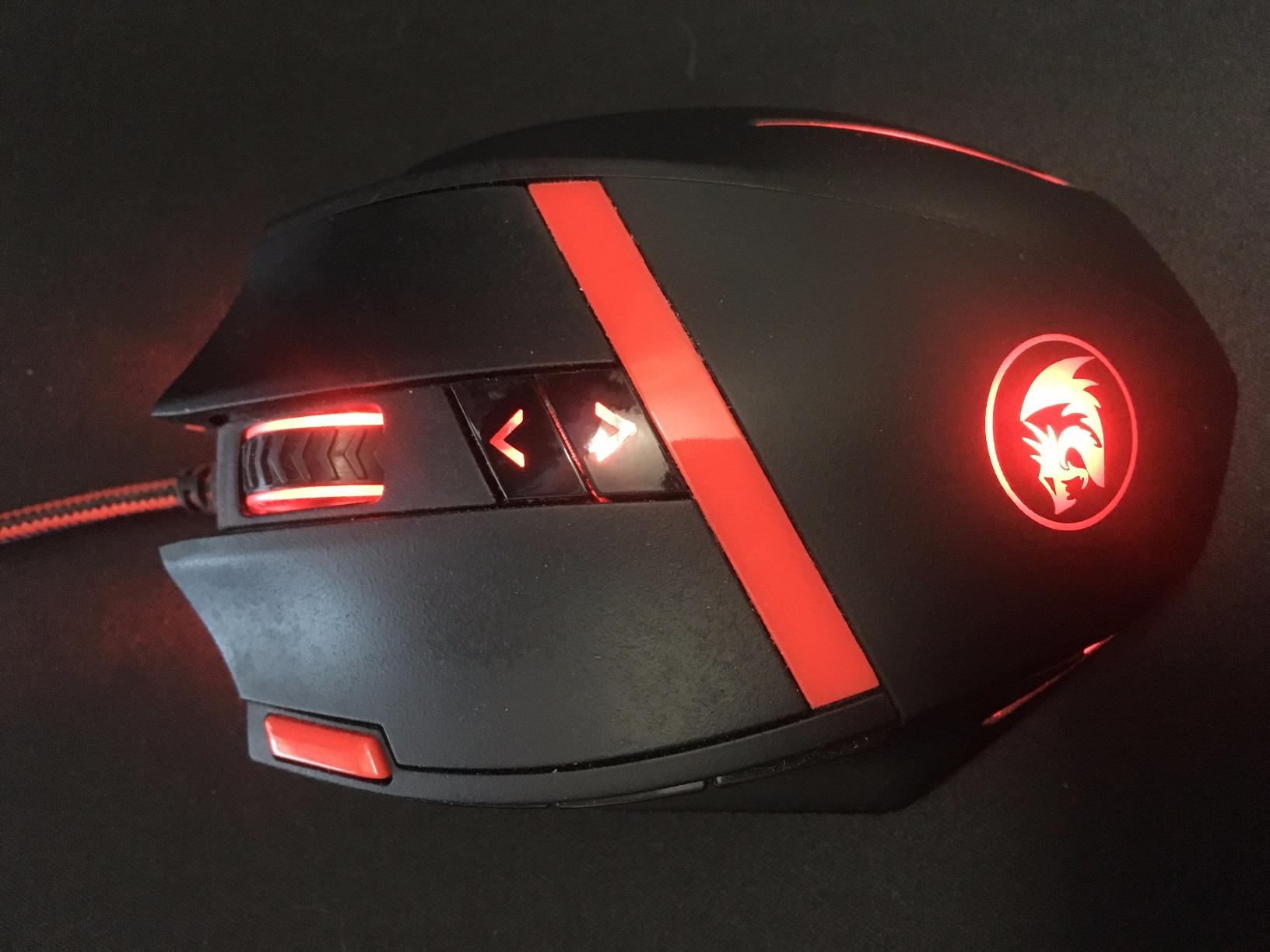 Redragon M801 Wireless Gaming Mouse, RGB Gaming Mouse with MMO 9 Programmable Macro Editing Buttons, UP 16000 Adjustable DPI, Rapid Fire Button for Game, Windows,PC - Wireless, Black customer photo 2