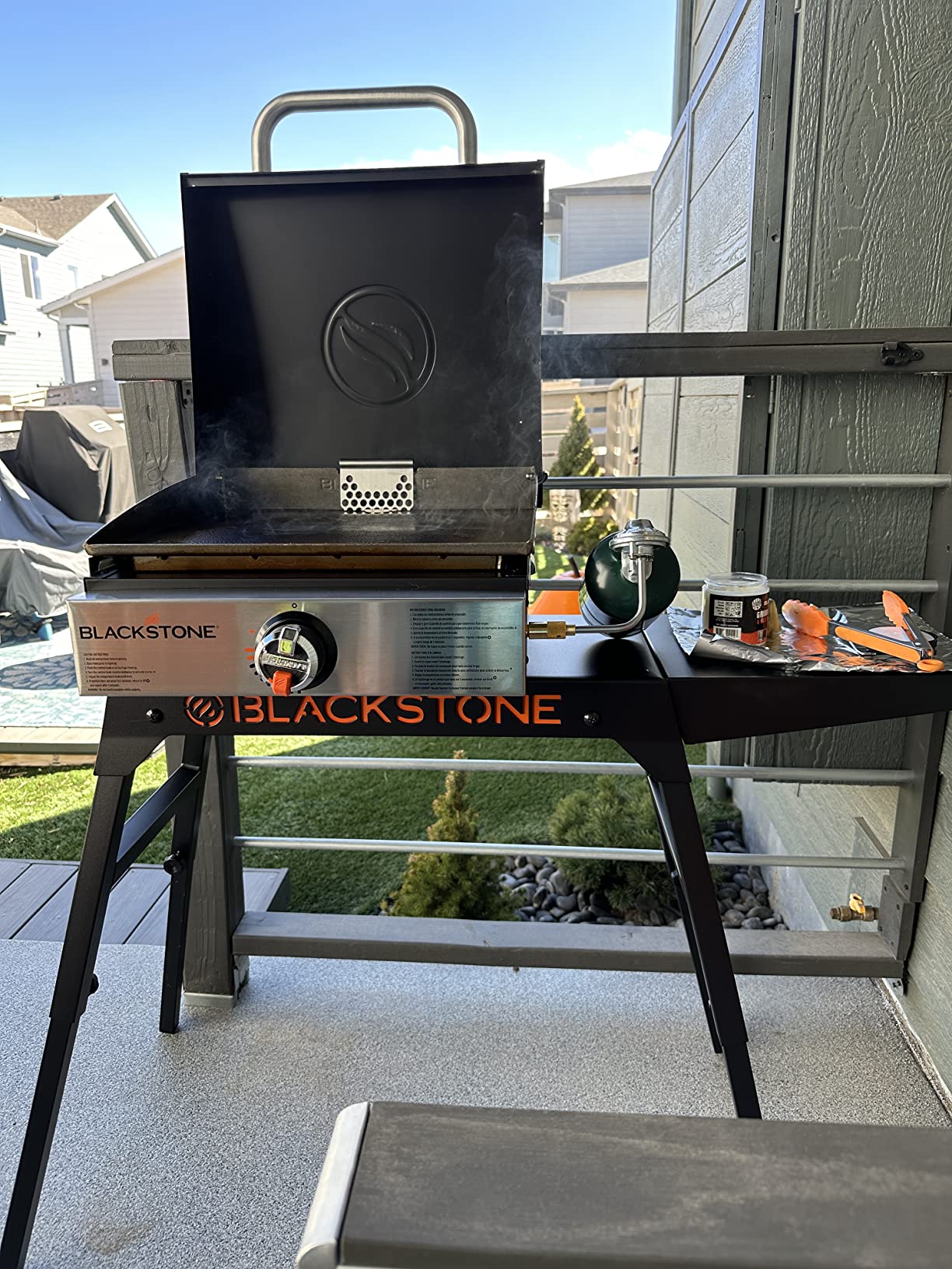 Blackstone 1814 Propane Gas Griddle, 17 Inch, Black - Stainless Steel, Portable Flat Top, Heavy Duty, For Kitchen, Camping, Outdoor, Tailgating customer photo 1
