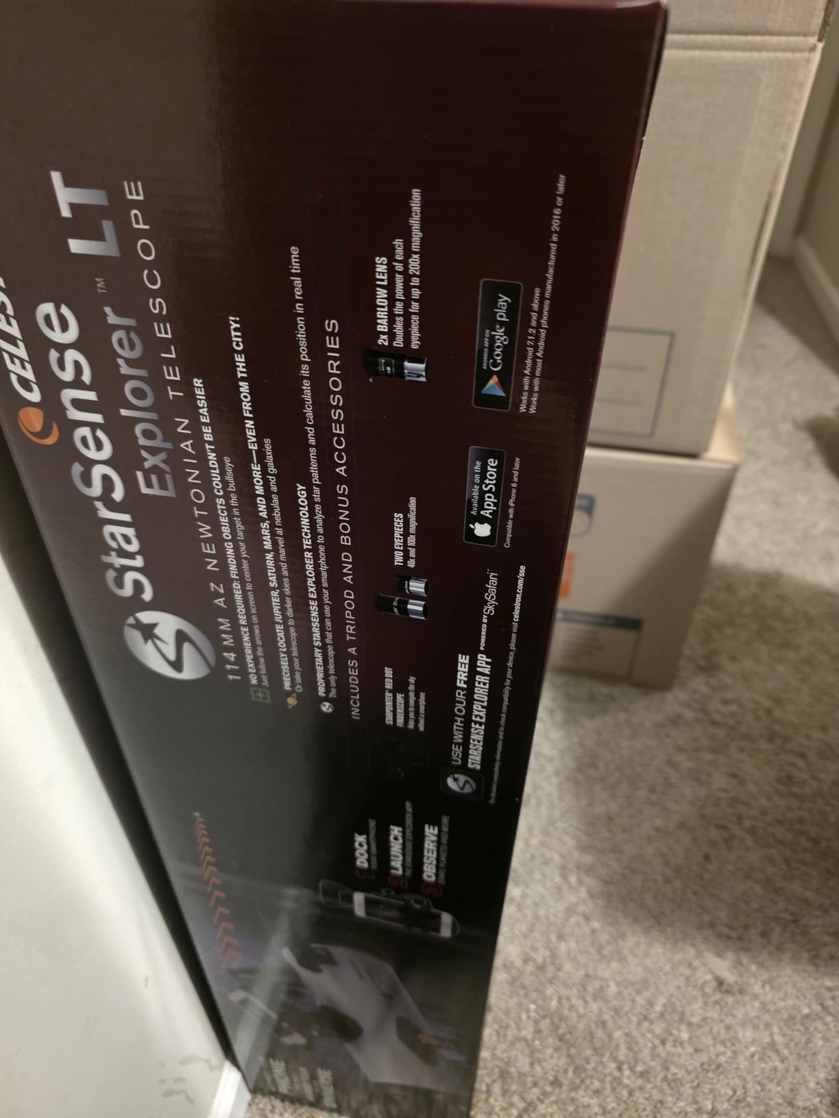 Celestron StarSense Explorer LT 114AZ Newtonian Smartphone Guided Telescope customer photo 2