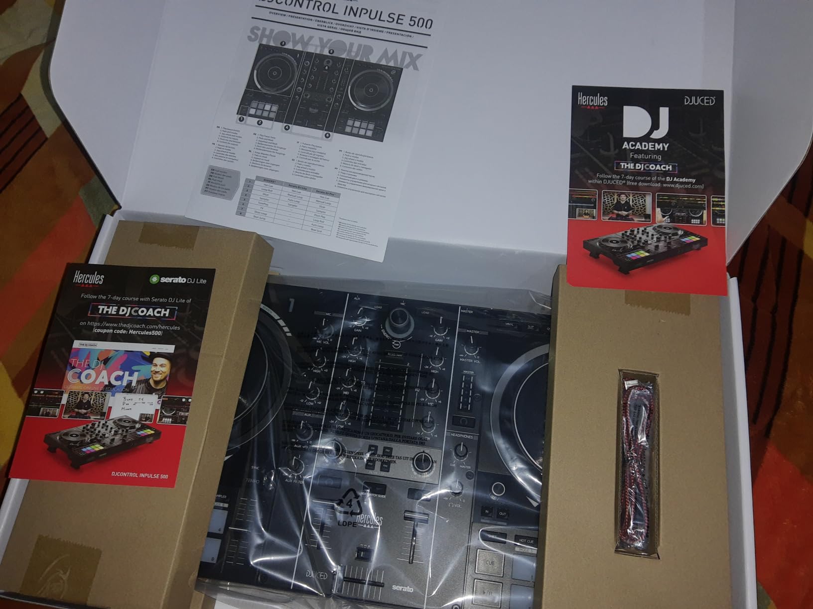 Hercules DJControl Inpulse 500: 2-deck USB DJ controller for Serato DJ and DJUCED customer photo 2