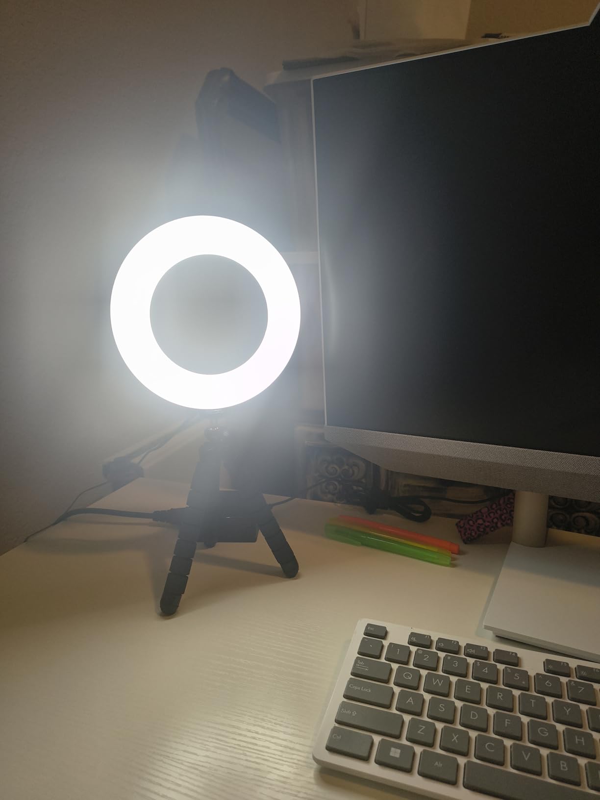Cyezcor Video Conference Lighting Kit, Ring Light for Monitor Clip On, for Remote Working, Distance Learning, Zoom Call, Self Broadcasting and Live Streaming, Computer Laptop Video Conferencing customer photo 2