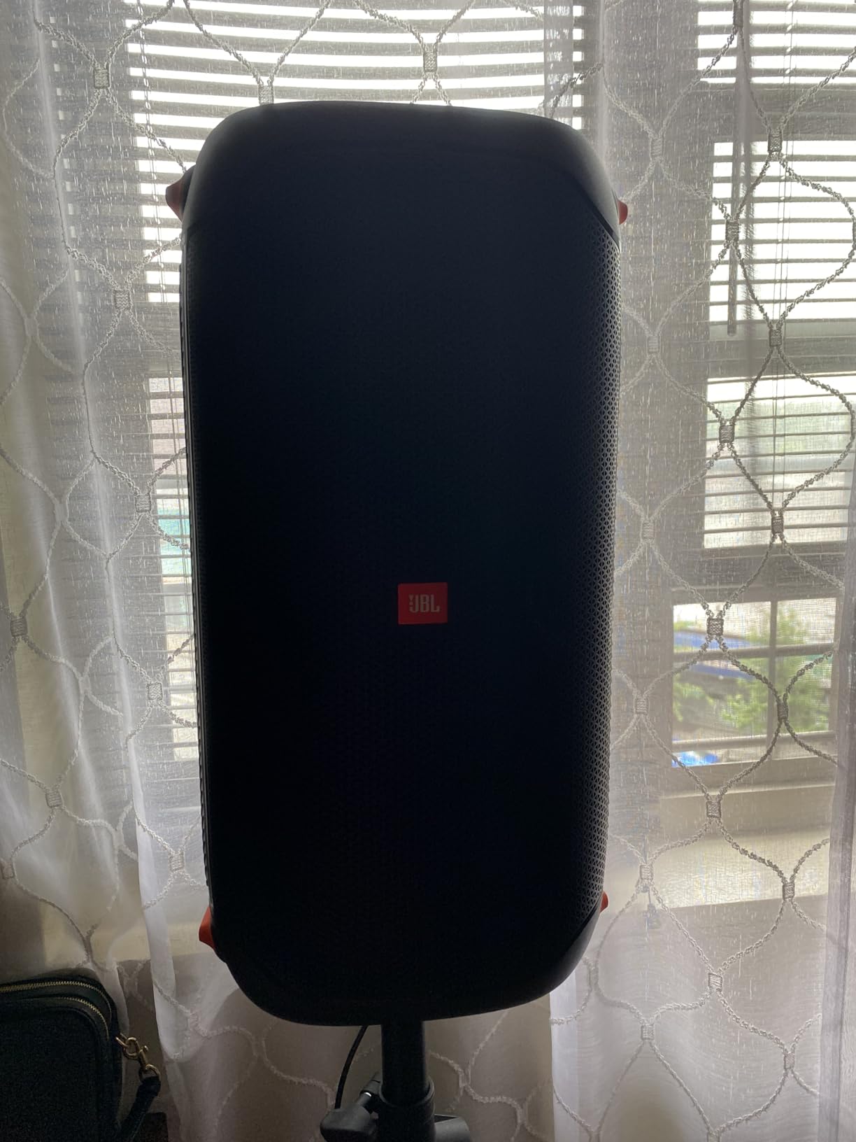 PartyBox 110 - Portable Party Speaker with Built-in Lights, Powerful Sound and deep bass, Black | Powerful JBL Original Pro Sound, Dynamic light show that syncs to the beat, 12 hours of playtime, IPX4 splashproof customer photo 2