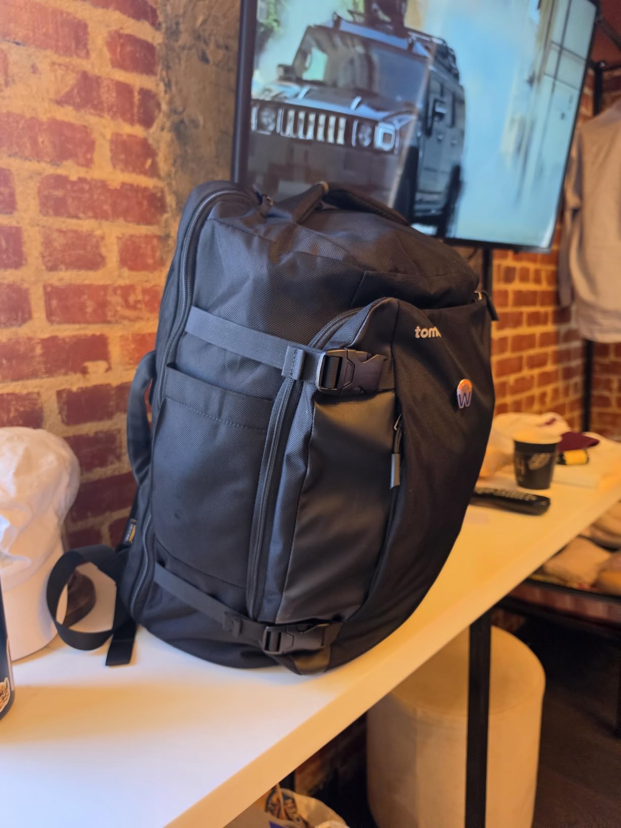 tomtoc Travel Backpack 40L, TSA Carry On Bag Flight Approved, PFAS Free customer photo 1