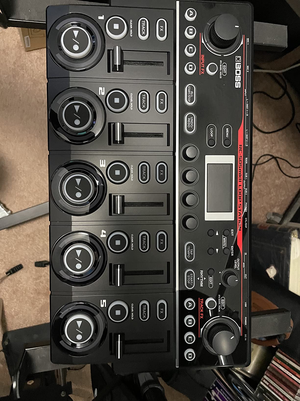 BOSS RC-505mkII Loop Station | Industry-Standard Tabletop Looper, Updated & Enhanced | 5 Simultaneous Stereo Phrase Tracks | Massive Onboard Effects Selection | 5 Stereo Phrase Tracks, 49 Input Fx and 53 Track Fx, 2 Xlr Mic Inputs, USB Backup and Daw customer photo 1