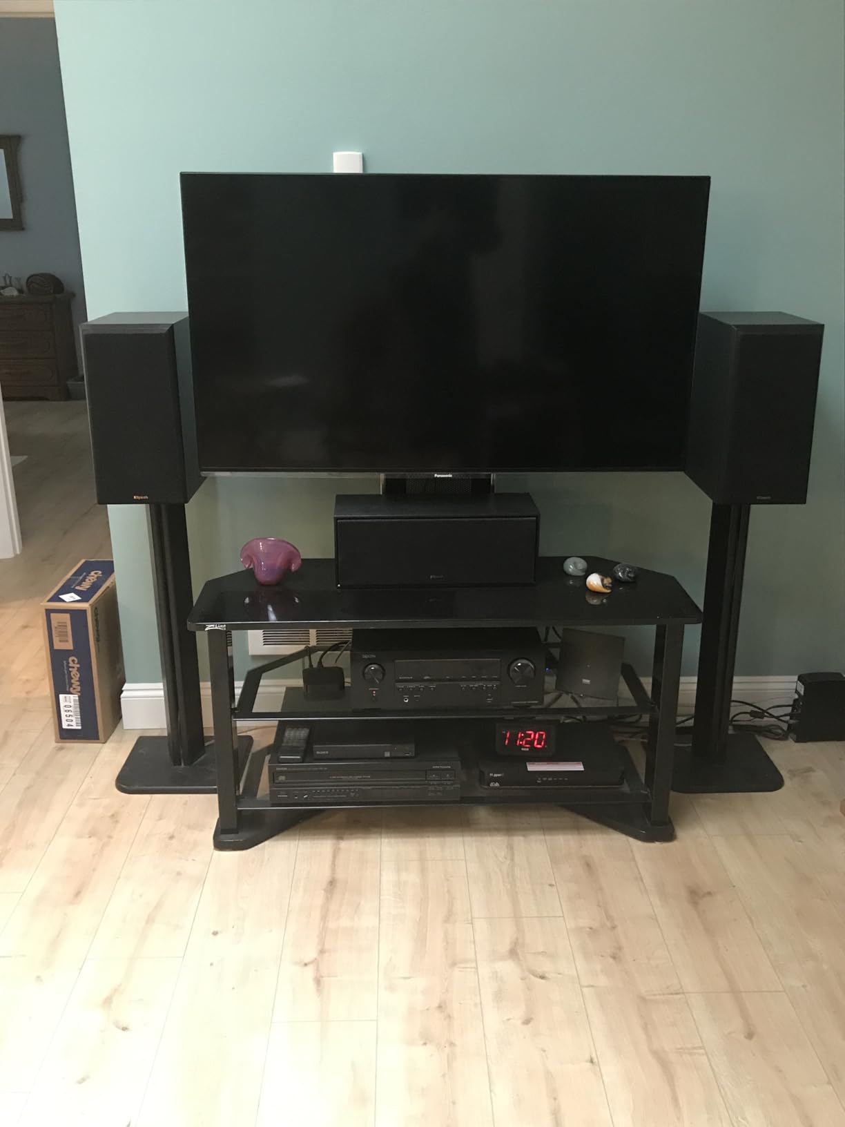 Klipsch Reference Next-Generation R-50C Horn-Loaded Center Channel Speakers for Crystal-Clear Home Theater Dialogue in Black customer photo 1