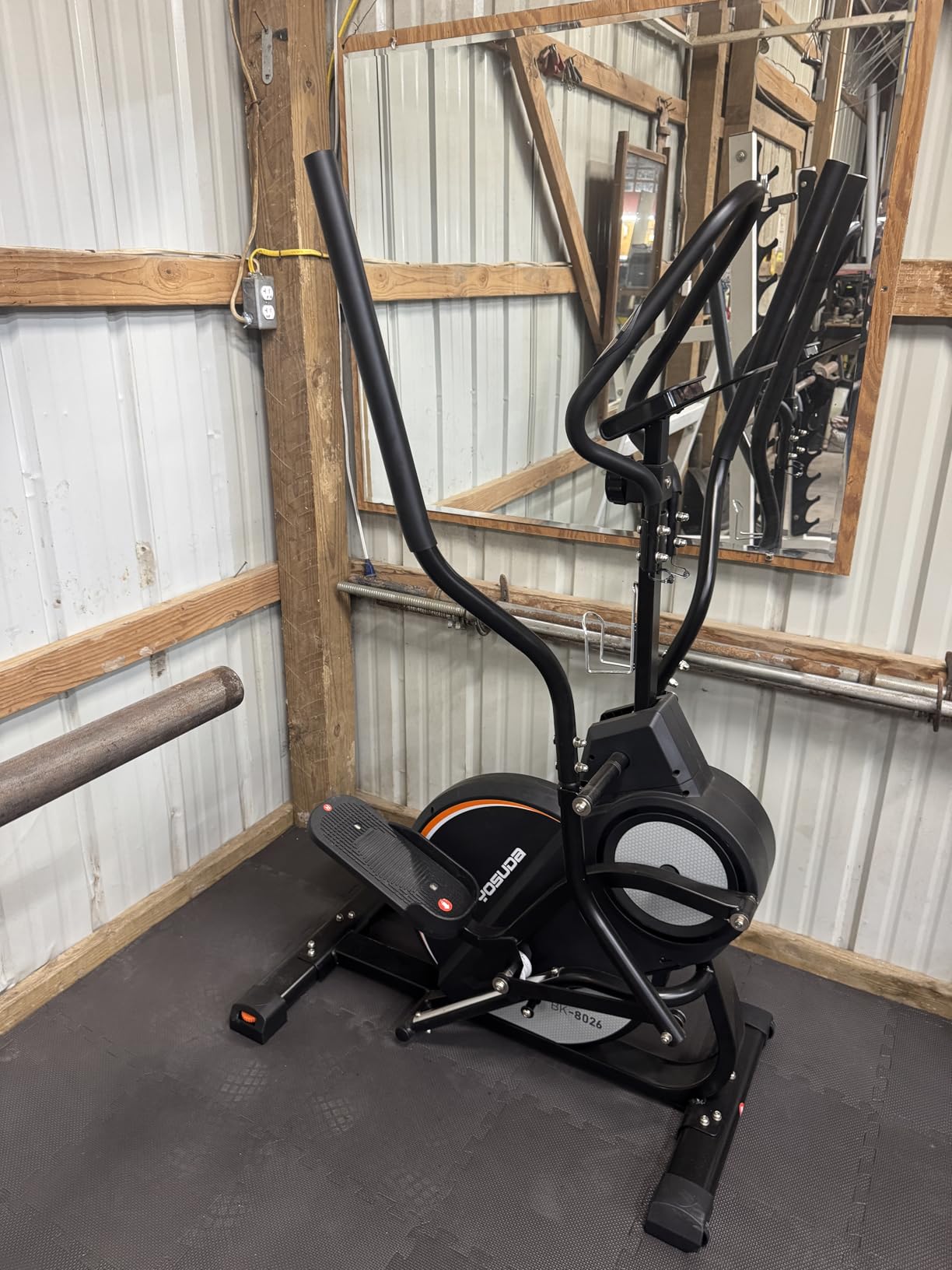 YOSUDA Elliptical Exercise Machine, Compact Elliptical Machine for Home Use | 3-in-1 (Elliptical + Cardio Climber + Stair Stepper) Elliptical, 15.5IN Stride, 16 Levels Resistance, Support Kinomap/Fed APP customer photo 1