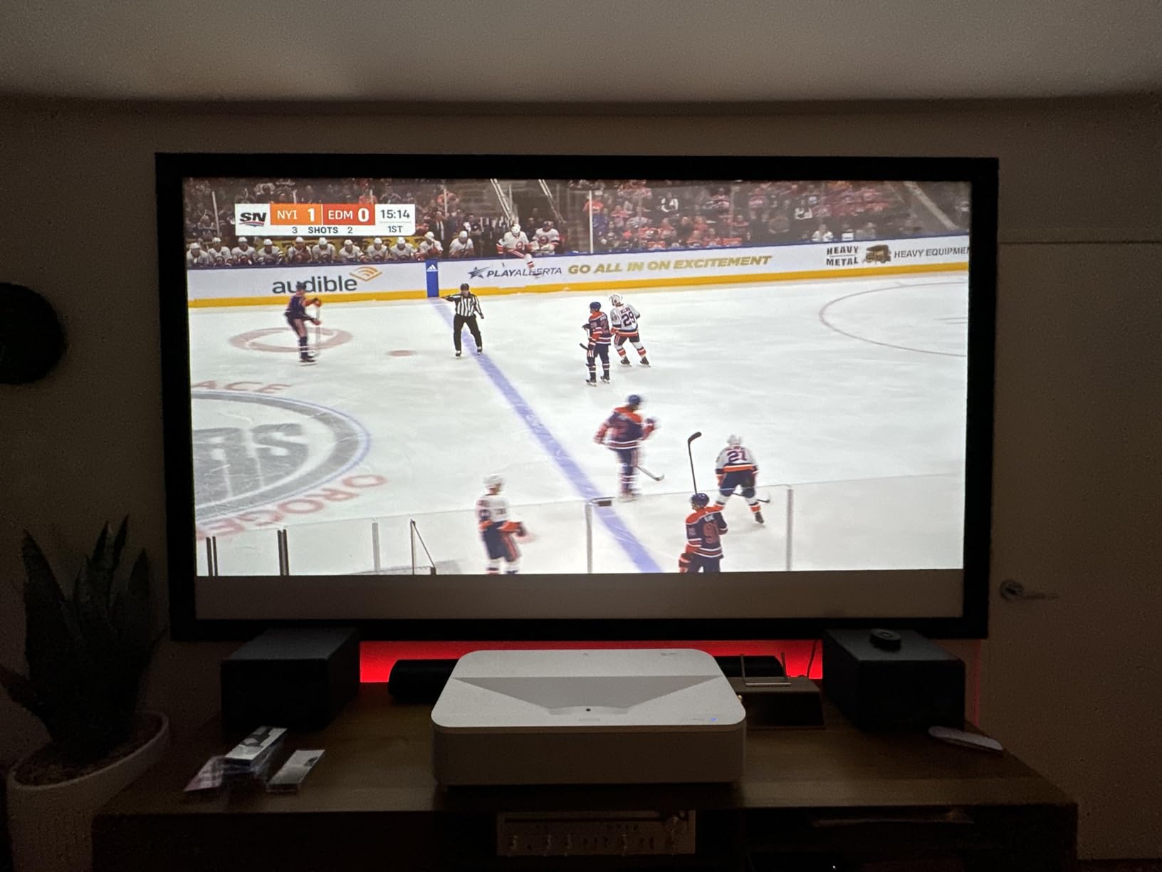 Epson LS800 Ultra Short Throw 3-Chip 3LCD Smart Streaming Laser Projector, 4,000 Lumens, 4K PRO UHD, HDR, Android TV, 2.1ch Yamaha Built-in Speakers customer photo 2