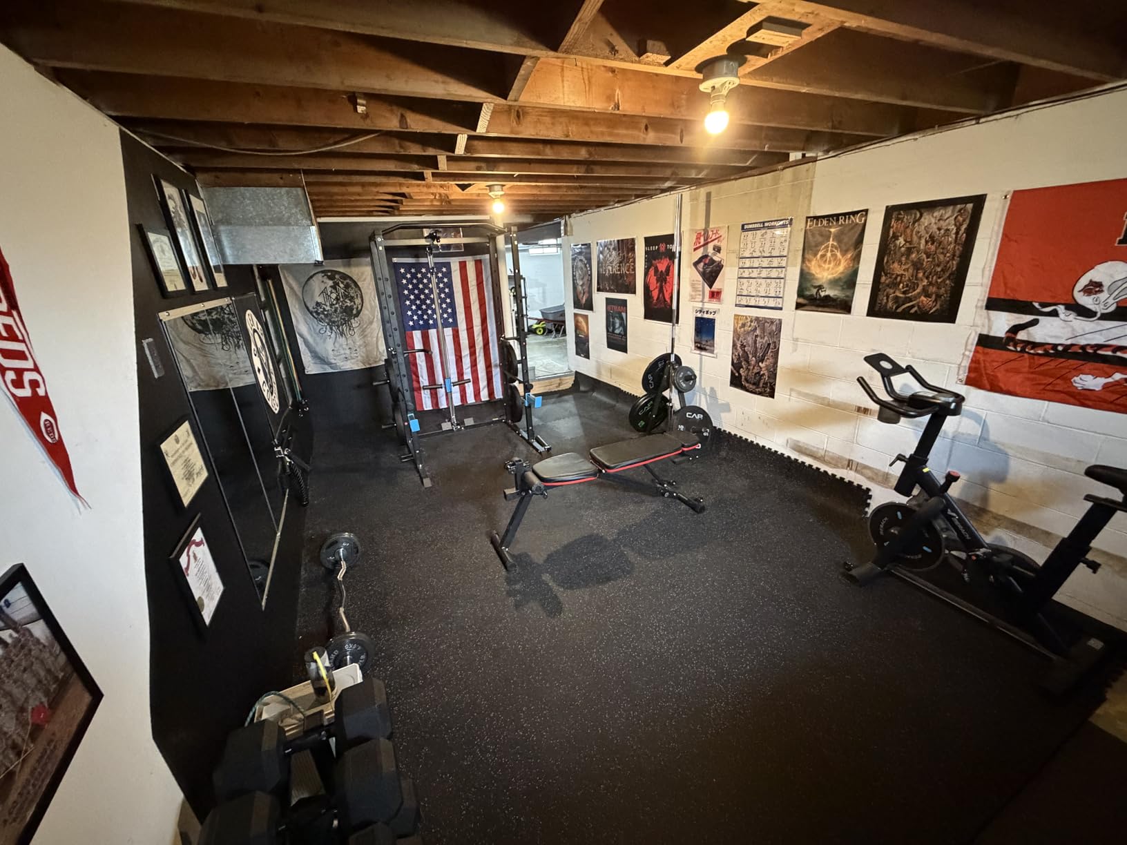 ULTRA FUEGO Power Cage, Multi-Functional Power Rack with J-Hooks, Dip Handles, Landmine Attachment and Optional Cable Pulley System for Home Gym customer photo 2