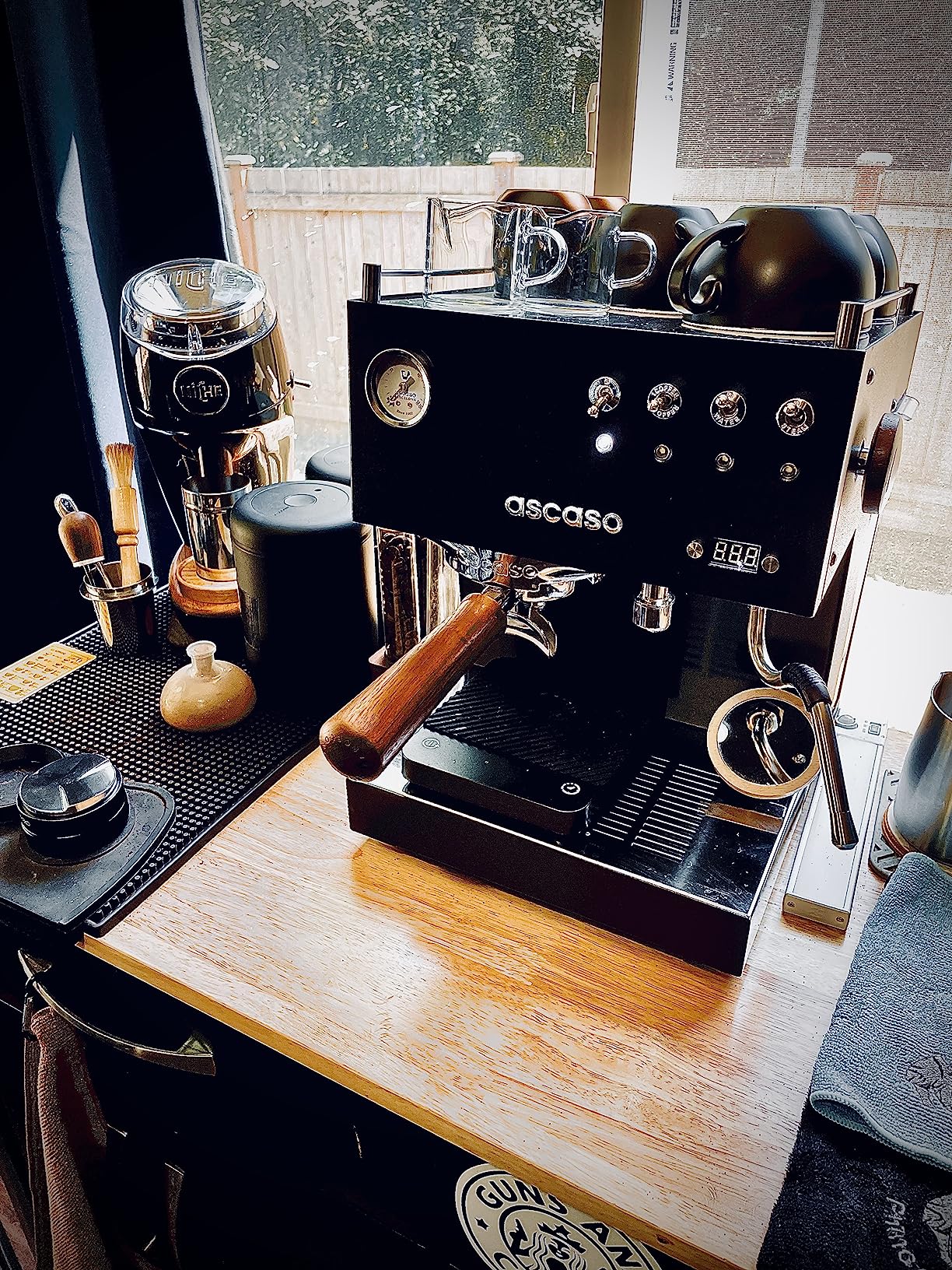 Ascaso Steel DUO Espresso Machine | PID | Programmable | Volumetric Controls | Dual Thermoblock | 120V (White) customer photo 2