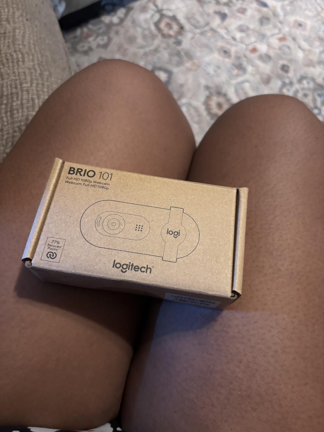 Logitech Brio 101 Full HD 1080p Webcam for Meetings, Streaming, Desktop, Laptop, PC - Built-in Mic, Shutter, Works with Zoom, Microsoft Teams, Nintendo Switch 2's new GameChat Mode, USB-A,-Black customer photo 1