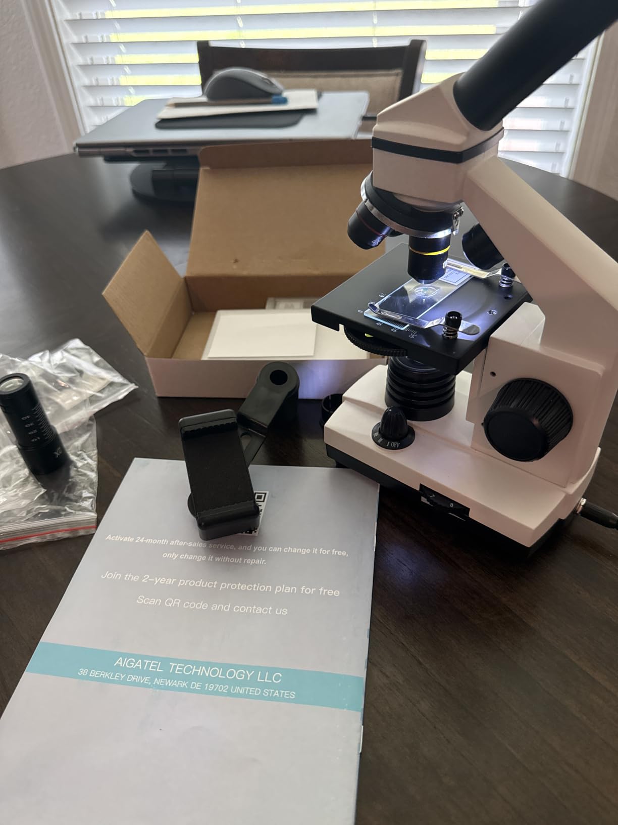 PalliPartners Compound Microscope for Adults & Students, White customer photo 1