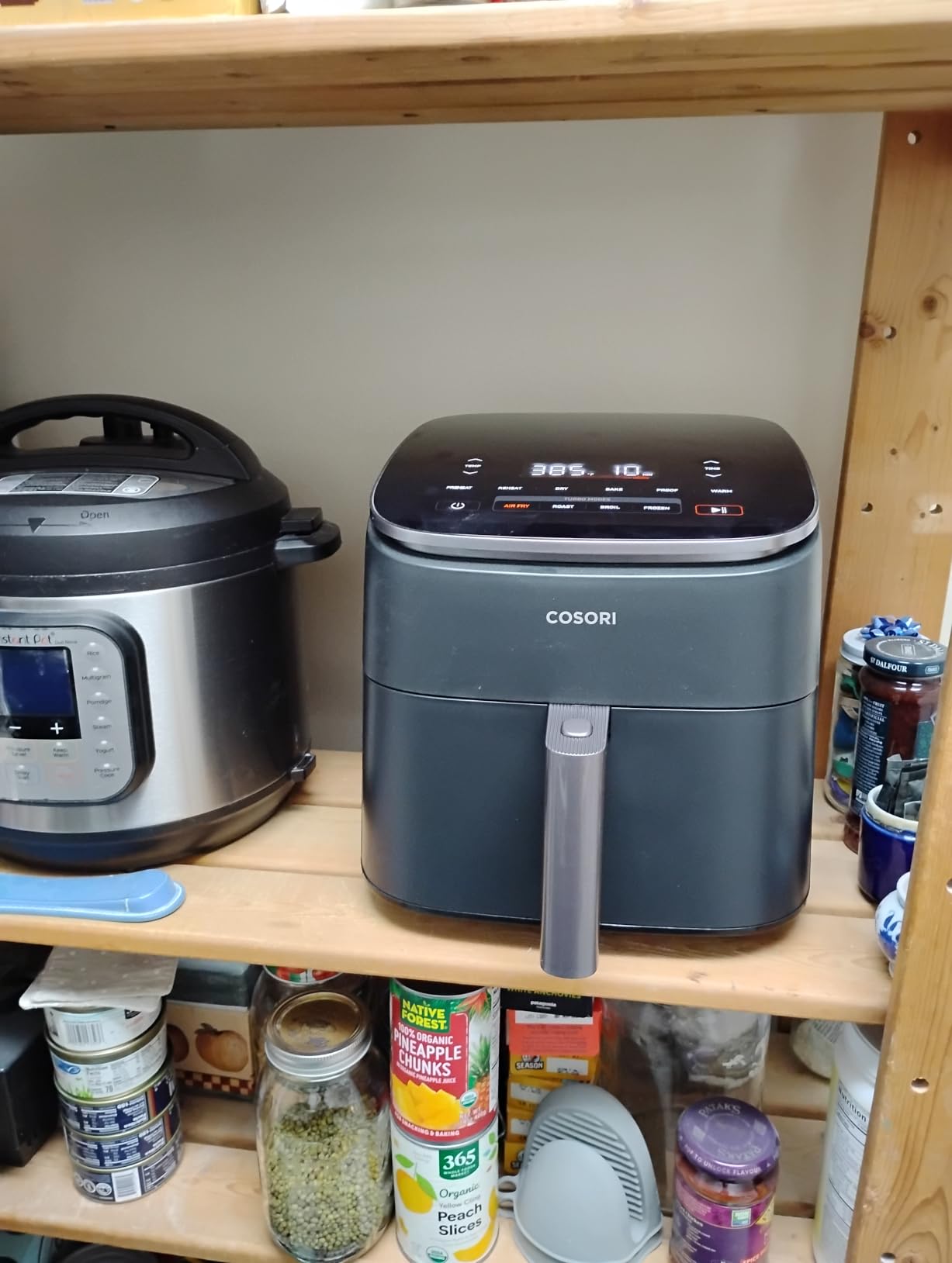 Cosori 9-in-1 TurboBlaze Air Fryer 6 Qt, PFAS-Free Ceramic Coating, 90°-450°F, Precise Heating for Even Results, Air Fry, Roast, Bake, Broil, Dry, Frozen, Proof, Reheat, Keep Warm, 120V, Dark Gray customer photo 1