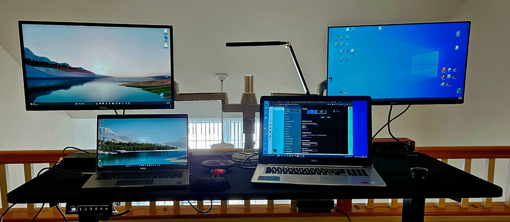 VIVO Black 60 x 30 in Standing Desk, DESK-KIT-1B6-P3B | Electric, Holds 220 lbs, Sit Stand, Height Adjustable, Cable Tray, Full-Size Mouse Pad, Office Furniture, Black Frame customer photo 1