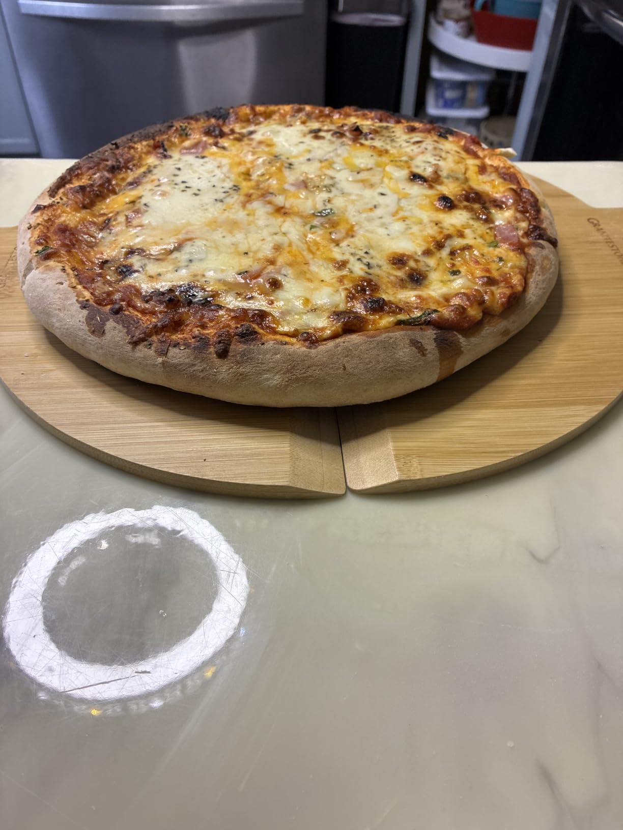 PIEZANO 12 Inch Electric Pizza Oven Indoor Countertop Pizza Maker, Heats to 800F, Ceramic Stone for Crispy Crust Pizza, Cooks in Under 6 Minutes, Dual Heat Controls, Peels & Scraper Included customer photo 1