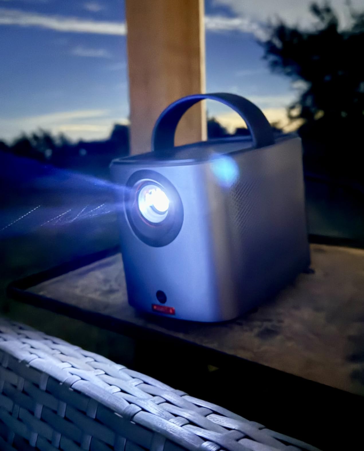 NEBULA Mars 3 Air Portable Outdoor Projector, Built-In Battery, Google TV, 1080p, 400 ANSI Lumen, 2.5H Playtime, Netflix Officially Licensed, Dolby Digital Sound, 150