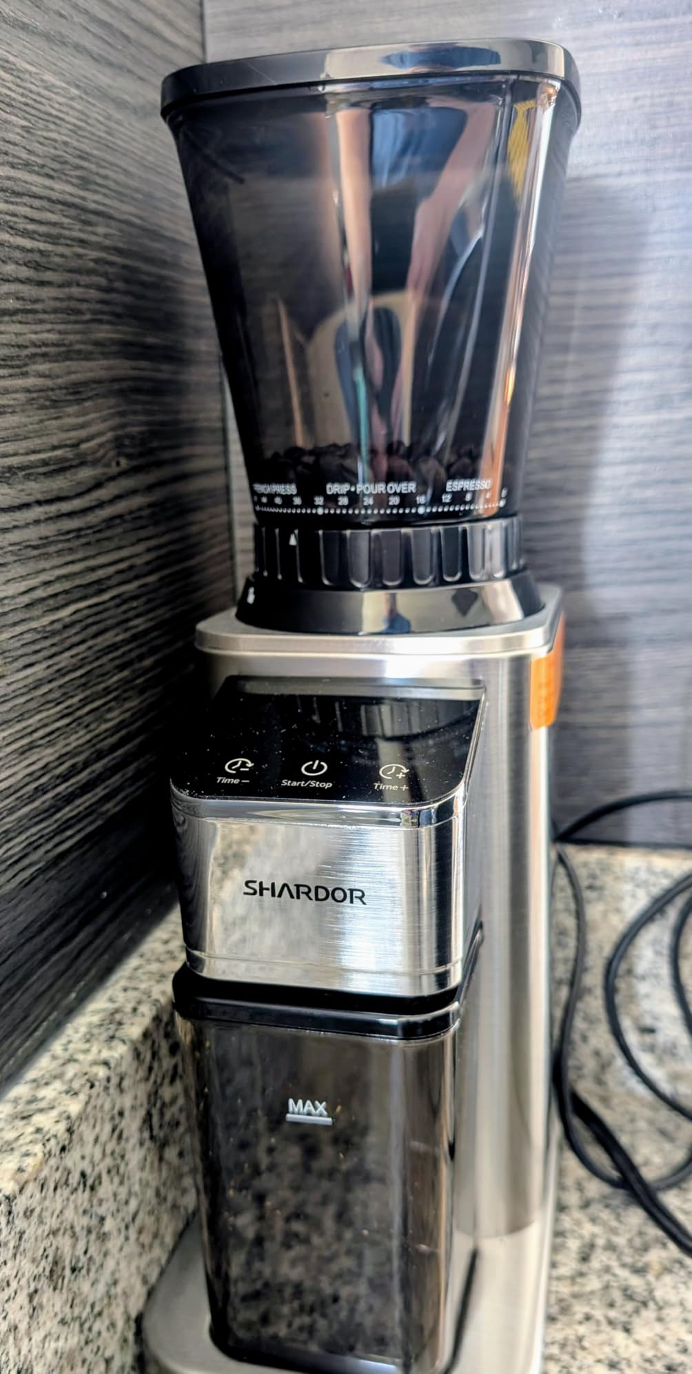 SHARDOR Professional Conical Burr Coffee Grinder, 48 Grind Settings for Espresso, Drip & French Press, Upgraded Anti-Static Technology, Precision Timer, Stainless Steel customer photo 1