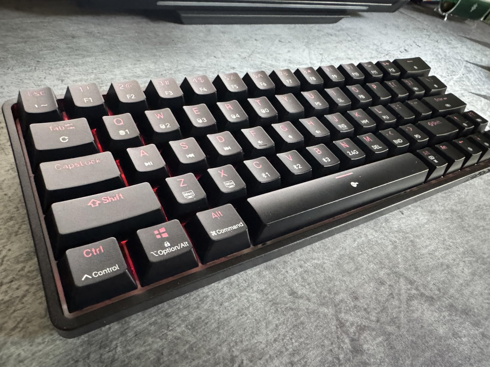 DIERYA DK63 60% Wireless Mechanical Gaming Keyboard | Bluetooth/2.4G/Wired Keyboard | RGB Backlit Compact 63 Keys Mini Office Keyboard | with Red Switch | for Windows Laptop PC Gamer Typist-White customer photo 2