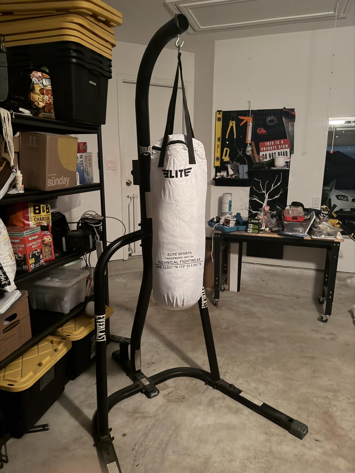 Elite Sports Boxing Bag 4 FT - Heavy Duty Canvas Punching Bag with Straps for Boxing, Training, MMA, Muay Thai, Kickboxing, Martial Arts & Fitness - UNFILLED Heavy Bag customer photo 1