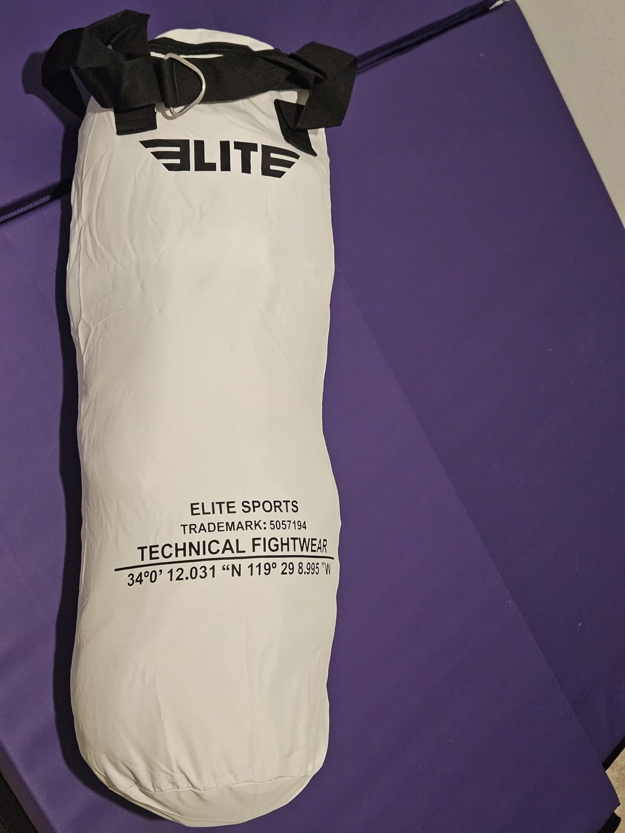 Elite Sports Boxing Bag 4 FT - Heavy Duty Canvas Punching Bag with Straps for Boxing, Training, MMA, Muay Thai, Kickboxing, Martial Arts & Fitness - UNFILLED Heavy Bag customer photo 2