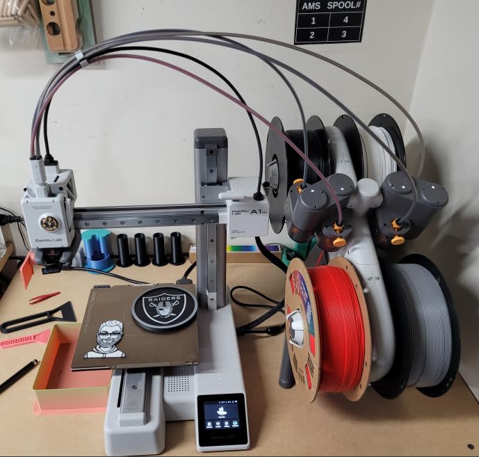 Bambu Lab A1 Mini Combo, A1 Mini 3D Printer and AMS lite, Support Multi-Color Printing, High Speed & Precision, Full-Auto Calibration & Active Flow Rate Compensation, ≤48 dB Quiet FDM 3D Printers customer photo 1
