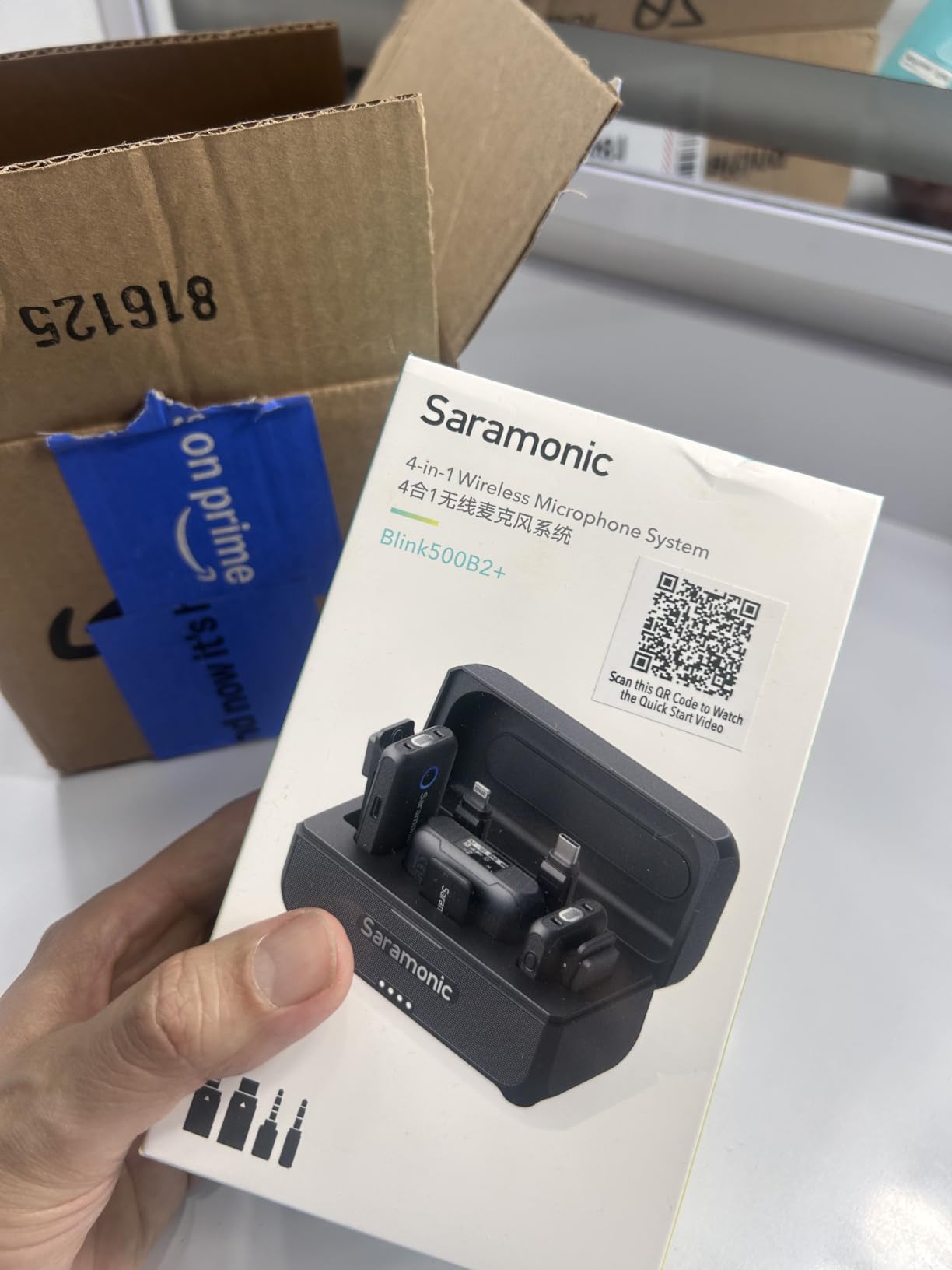 Saramonic Blink 500 ProX B2+ Wireless Lavalier Microphone for iPhone/Camera/Android, Detail-Rich Audio, 40h Battery Life, Clip on Wireless Lapel Mic for Live Streaming Video Conference Recording customer photo 1