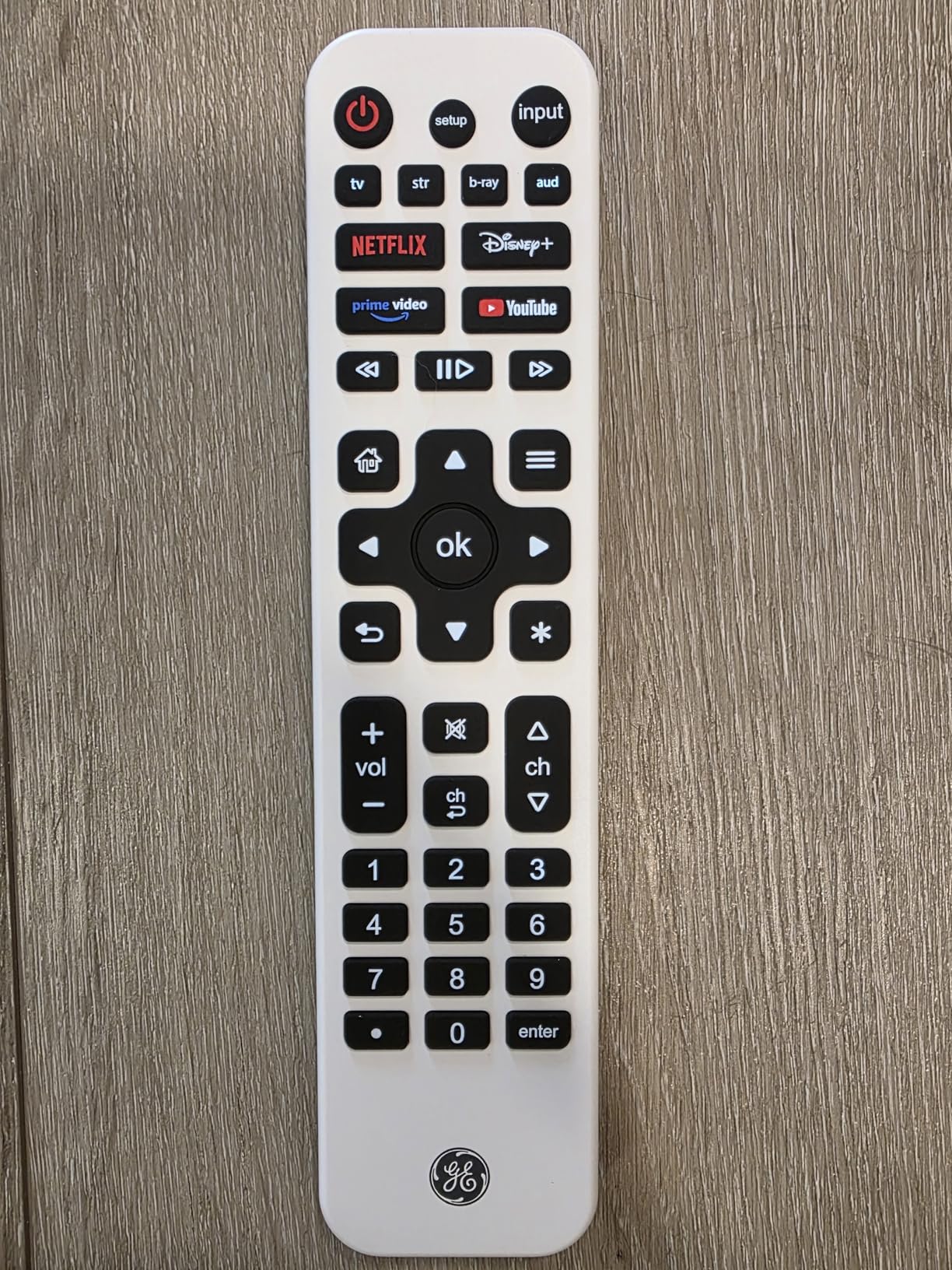 GE Rechargeable TV Remote Control, Universal Remote Control, Backlit | Samsung TV Remote Control Replacement for Smart TVs, Apple TV, Sony, Roku Replacement Remote, LG TV, 4-Device, 80984 customer photo 1