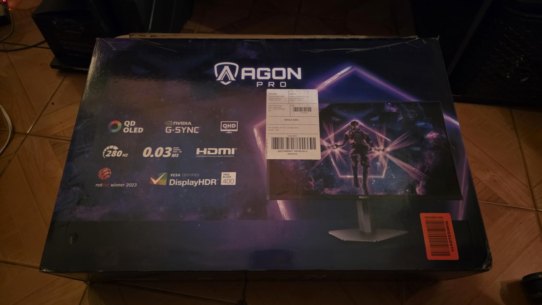 AOC Agon Pro 27 Inch Gaming Monitor QD OLED 240Hz 0.03ms, AG276QZD2 | 2560x1440 Computer Monitor, LED, HDR Ready, VESA Mount, Built-in Speakers, Console Ready, 4 year manufacturer Warranty customer photo 2