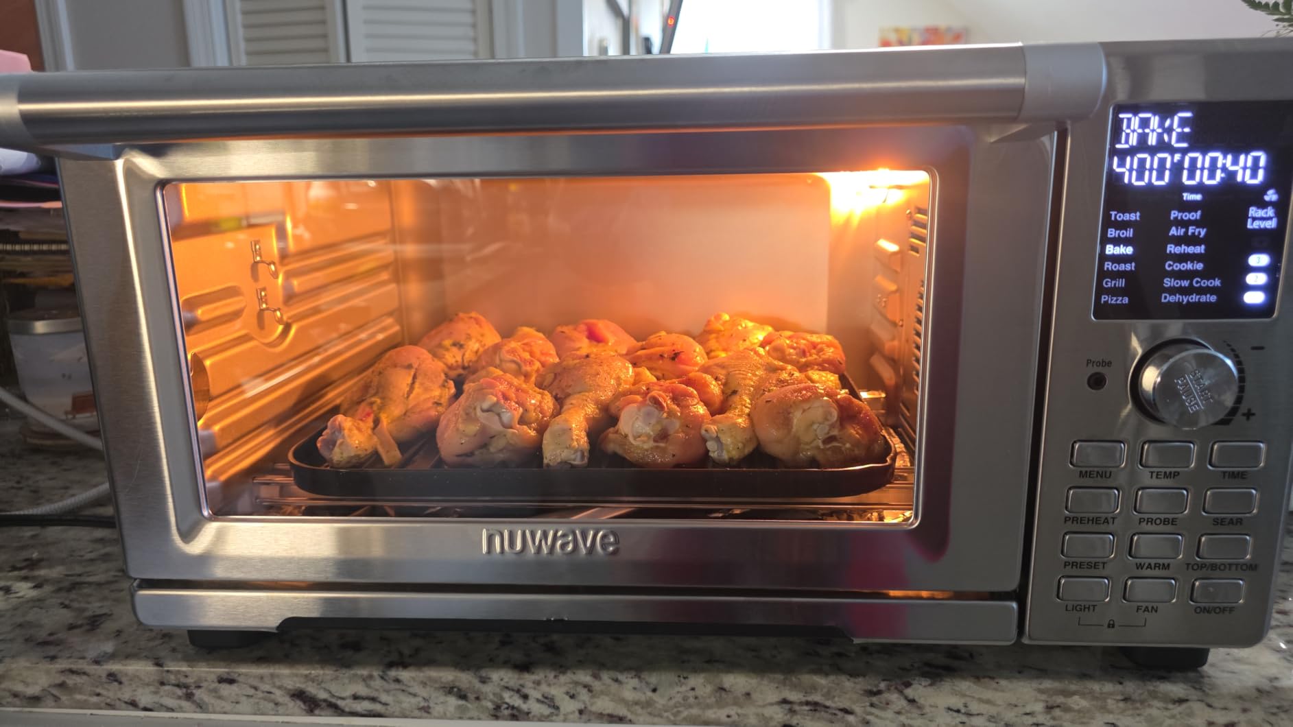 Nuwave Bravo XL Pro Air Fryer Toaster Oven w/Grill Combo, 2026 New System, Ultra-Fast Convection, 142 Presets, 50-500F, 30QT, Stainless Steel customer photo 2