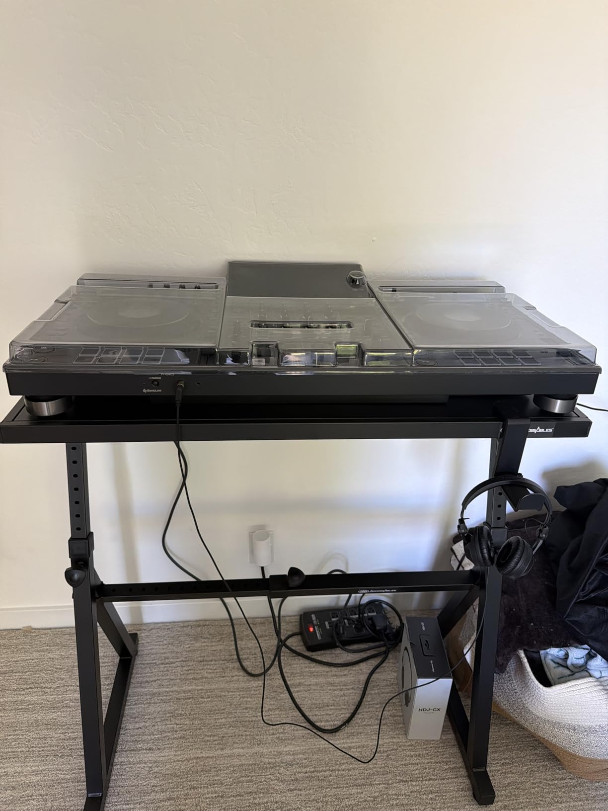 AxcessAbles Adjustable Piano Keyboard Stand and DJ Controller Desk - Removable 36