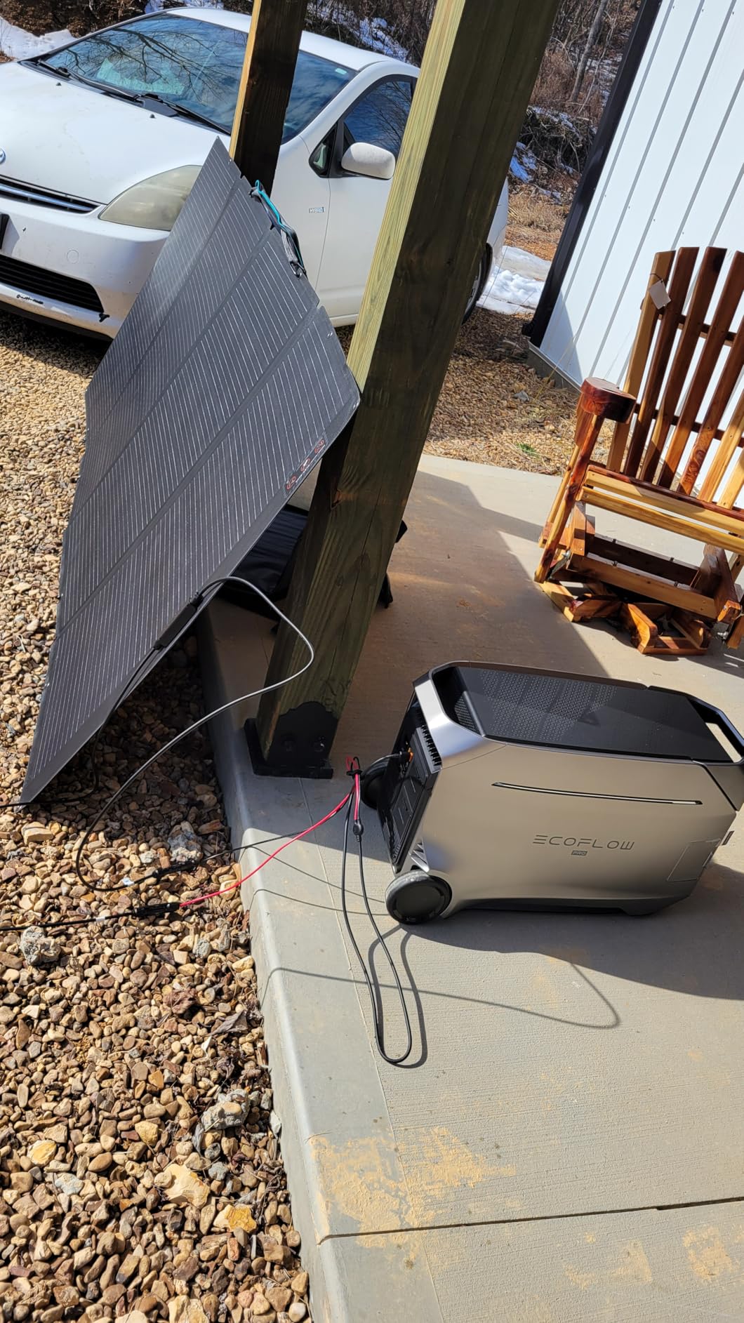 EF ECOFLOW DELTA Pro 3 Solar Generator 4096Wh with 2X400W Solar Panels | 120/240V 4000W AC Output, LFP Battery Portable Power Station for Home Use, Camping Accessories, Emergencies, Power Outage, RV customer photo 2