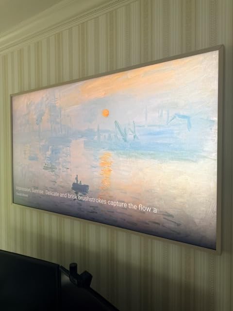 TCL 65 Inch Class NXTVISION Series Picture Frame Art TV | 65A300W, Latest Model | QLED 4K HDR Smart Google TV | 120HZ Dolby Atmos Audio | Alexa Google Apple Streaming Television | Easy Install customer photo 2