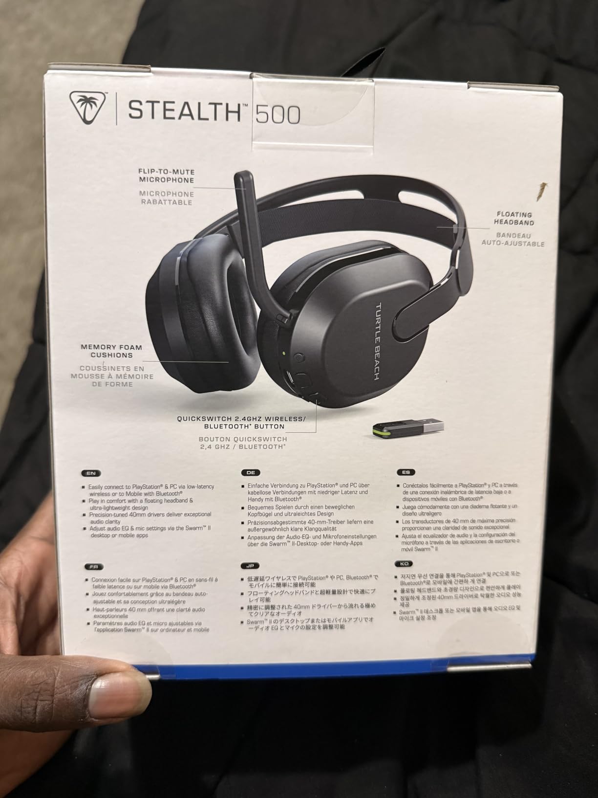 Turtle Beach Stealth 700 Wireless Multiplatform Gaming Headset for PS5 & PC | PlayStation, PS4, Bluetooth, 60mm Dual Drivers, 80-Hr Battery, Noise-Cancelling Flip-to-Mute Mic, Dual Transmitters, Black customer photo 1