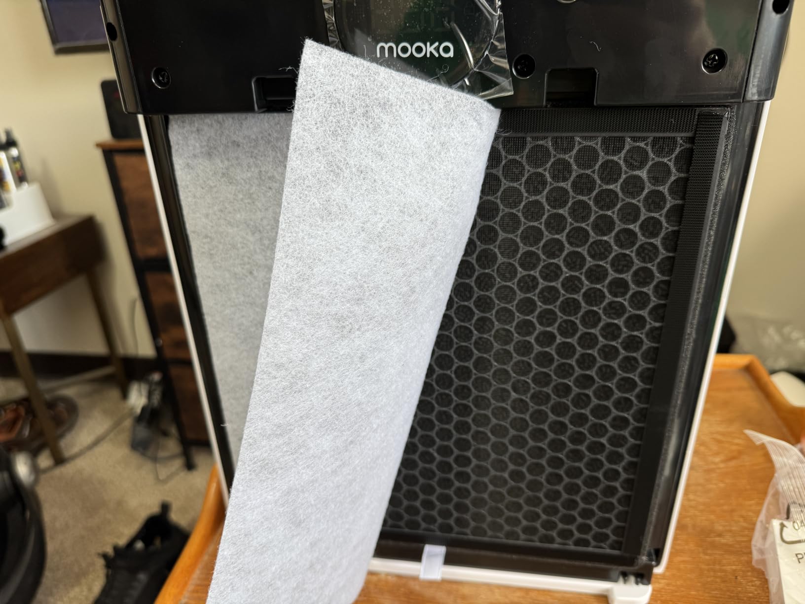 Air Purifiers for Home Large Room up to 2200sq.ft, MOOKA Air purifier for Home Pets with Washable Filter, PM 2.5 Display Air Quality Sensor Air Cleaner for Bedroom, Dorm room, Pets, Office PR1 (White) | Pet Mode Air purifier with 26db Quiet HEPA Sleep Mode, AQI Display, Air Cleaner for Pets Hair Dander, Smoke, Odors, Pollen customer photo 2